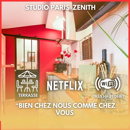 Paris-Zenith-Bienvenue-Terrasse-Netflix Apartment Pantin Exterior photo